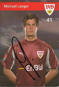 Michael Langer  VFB Stuttgart  Fußball  Autogrammkarte original signiert 