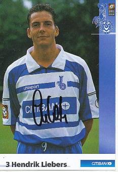 Hendrik Liebers  MSV Duisburg  Fußball  Autogrammkarte original signiert 