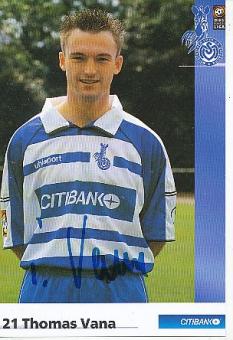 Thomas Vana  MSV Duisburg  Fußball  Autogrammkarte original signiert 