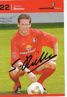 Sascha Riether  SC Freiburg  Fußball  Autogrammkarte original signiert 