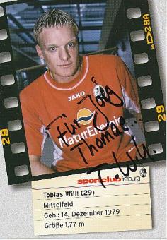 Tobias Willi  SC Freiburg  Fußball  Autogrammkarte original signiert 