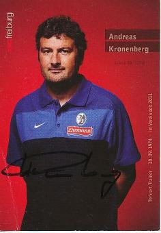 Andreas Kronenberg  SC Freiburg  Fußball  Autogrammkarte original signiert 