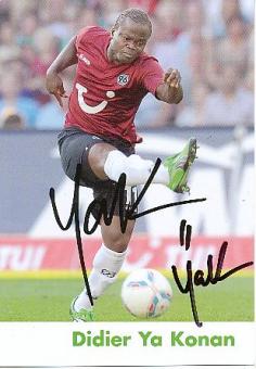 Didier Ya Konan  Hannover 96  Fußball  Autogrammkarte original signiert 