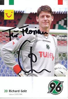Richard Golz  Hannover 96  Fußball  Autogrammkarte original signiert 