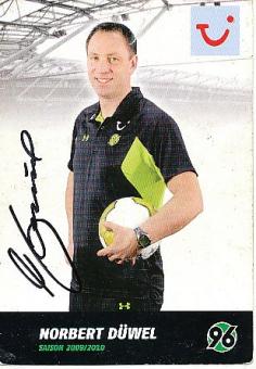 Norbert Düwel  Hannover 96  Fußball  Autogrammkarte original signiert 