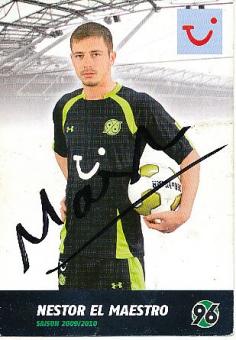 Nestor El Maestro  Hannover 96  Fußball  Autogrammkarte original signiert 