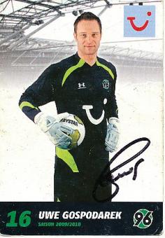 Uwe Gospodarek  Hannover 96  Fußball  Autogrammkarte original signiert 