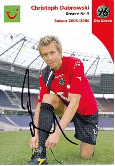 Christoph Dabrowski  Hannover 96  Fußball  Autogrammkarte original signiert 