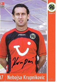 Nebojsa Krupnikovic  Hannover 96  Fußball  Autogrammkarte original signiert 