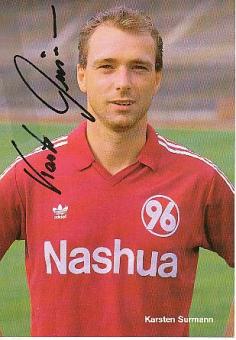 Karsten Surmann  Hannover 96  Fußball  Autogrammkarte Druck signiert 