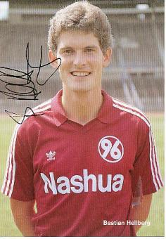 Bastian Hellberg  Hannover 96  Fußball  Autogrammkarte Druck signiert 