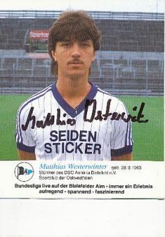 Matthias Westerwinter  Arminia Bielefeld  Fußball  Autogrammkarte original signiert 