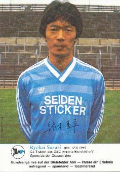 Ryohai Suzuki  Arminia Bielefeld  Fußball  Autogrammkarte Druck signiert 