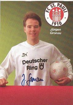 Jürgen Gronau  FC St.Pauli  Fußball  Autogrammkarte original signiert 