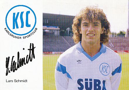 Joachim Keller  Karlsruher SC   Fußball  Autogrammkarte original signiert 