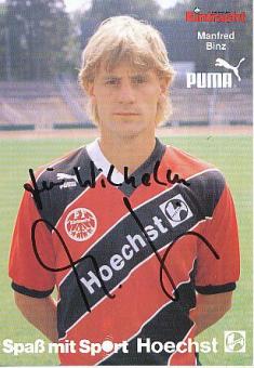 Manfred Binz  Eintracht Frankfurt   Fußball  Autogrammkarte original signiert 