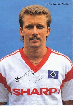 Hans Werner Moser  Hamburger SV   Fußball  Autogrammkarte original signiert 