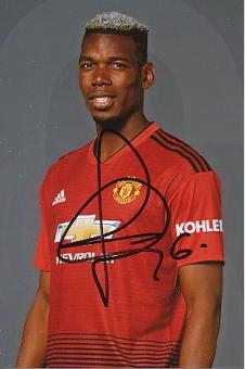 Paul Poga  Manchester United  Fußball Autogramm Foto original signiert 