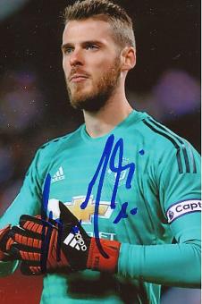 David De Gea  Manchester United  Fußball Autogramm Foto original signiert 