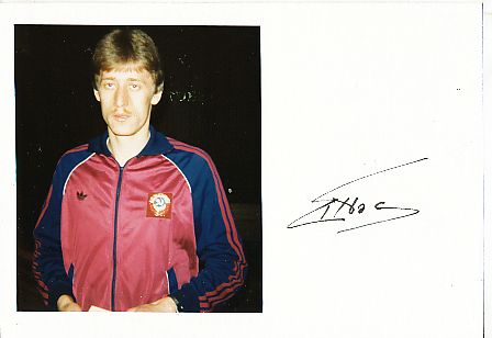 Sergei Baltascha  Rußland WM 1982  Fußball Autogramm Karte  original signiert 