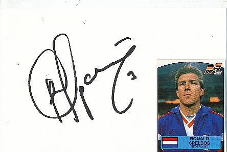 Roland Spelbos  Holland  EM 1988  Fußball Autogramm Karte  original signiert 