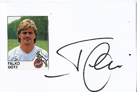 Falko Götz  FC Köln  Fußball Autogramm Karte  original signiert 