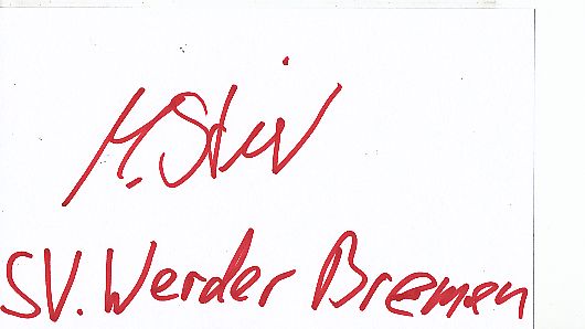 Marco Stier  SV Werder Bremen  Fußball Autogramm Karte  original signiert 