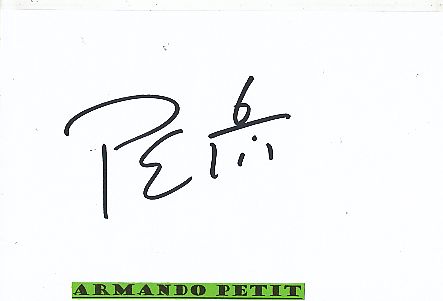 Armando Petit   Portugal  Fußball Autogramm Karte  original signiert 