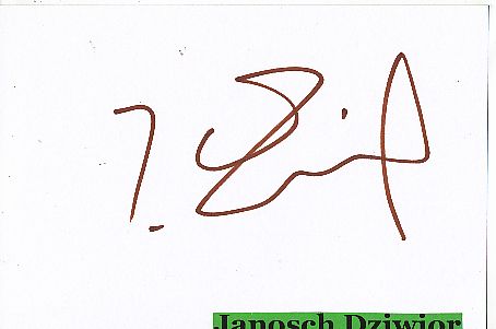 Janosch Dziwior  Polen  Fußball Autogramm Karte  original signiert 