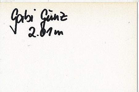 Gabriele Günz  Leichtathletik  Autogramm Karte  original signiert 