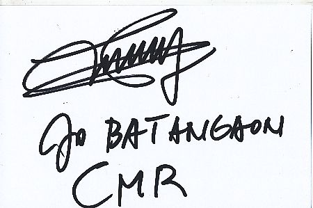 Joseph Batangdon  CMR    Leichtathletik  Autogramm Karte  original signiert 