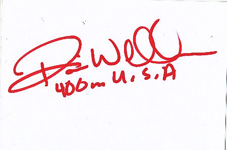 Ronnie Williams  USA   Leichtathletik  Autogramm Karte  original signiert 