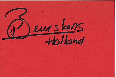Carla Beurskens  NL   Leichtathletik  Autogramm Karte  original signiert 