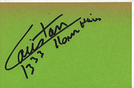 Stephane Caristan   Leichtathletik  Autogramm Karte  original signiert 
