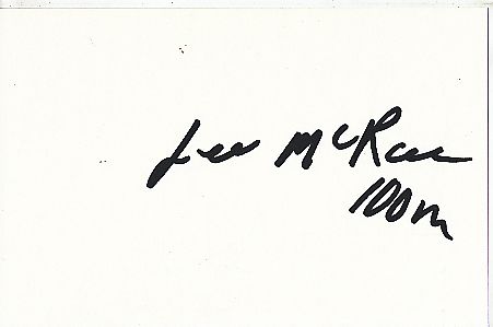 Lee McRae  USA  Leichtathletik  Autogramm Karte  original signiert 