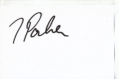 Trampas Parker   Motorrad  Autogramm Karte  original signiert 