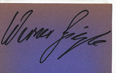 Werner Siegle   Motorrad  Autogramm Karte  original signiert 