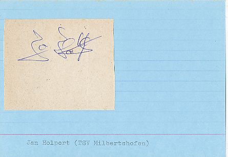 Jan Holpert  DHB + TSV Milbertshofen  Autogramm Karte  original signiert 