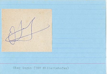 Oleg Gagin  TSV Milbertshofen  Autogramm Karte  original signiert 