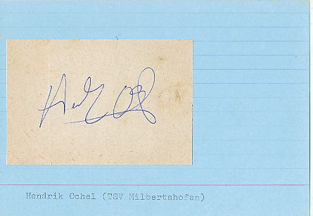 Hendrik Ochel  DHB  +  TSV Milbertshofen  Autogramm Karte  original signiert 