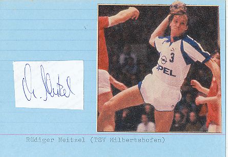 Rüdiger Neitzel   DHB  +  TSV Milbertshofen  Autogramm Karte  original signiert 