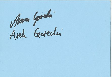 Anna + Arkadius Gorecki   Eiskunstlauf  Autogramm Karte original signiert 