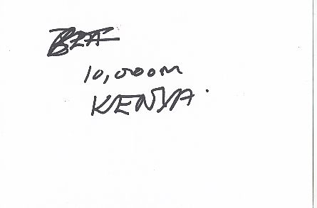 ?    Kenia   Leichtathletik  Karte original signiert 