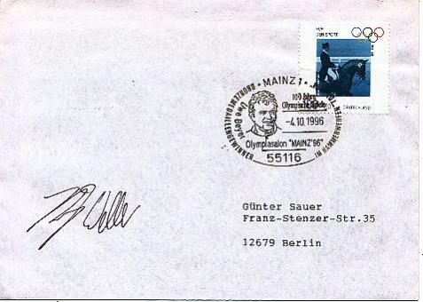 Ronny Weller  Olympiasalon 1996 Mainz  Autogramm Briefumschlag  original signiert 