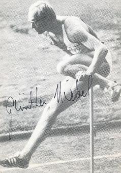 Günther Nickel   Leichtathletik  Autogrammkarte original signiert 