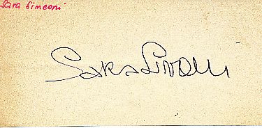 Sara Simeoni  Italien   Leichtathletik  Autogramm Blatt  original signiert 