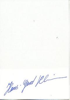Hans Gerd Klein   Leichtathletik  Autogramm Karte  original signiert 
