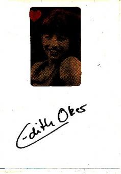 Edith Oker   Leichtathletik  Karte original signiert 