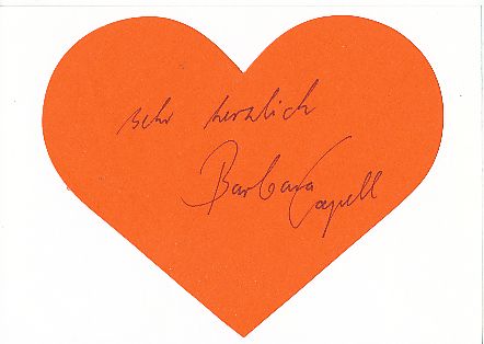 Barbara Capell   Film + TV  Autogramm Karte original signiert 