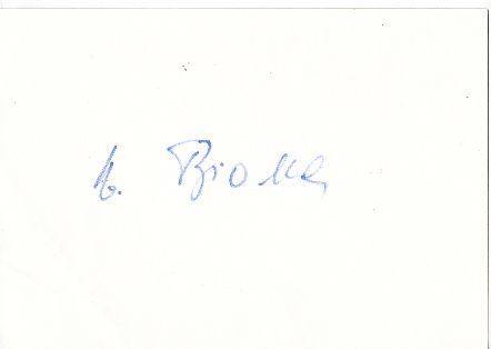 Alfred Biolek   TV  Autogramm Karte original signiert 